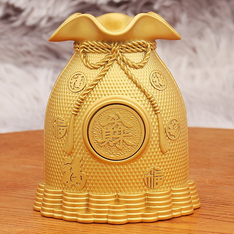 Wealth Comes from Every Direction Money Bag Coin Bank Lucky Bag Lucky Shop Relocation and Opening Gift Alluvial Gold Crafts Orna