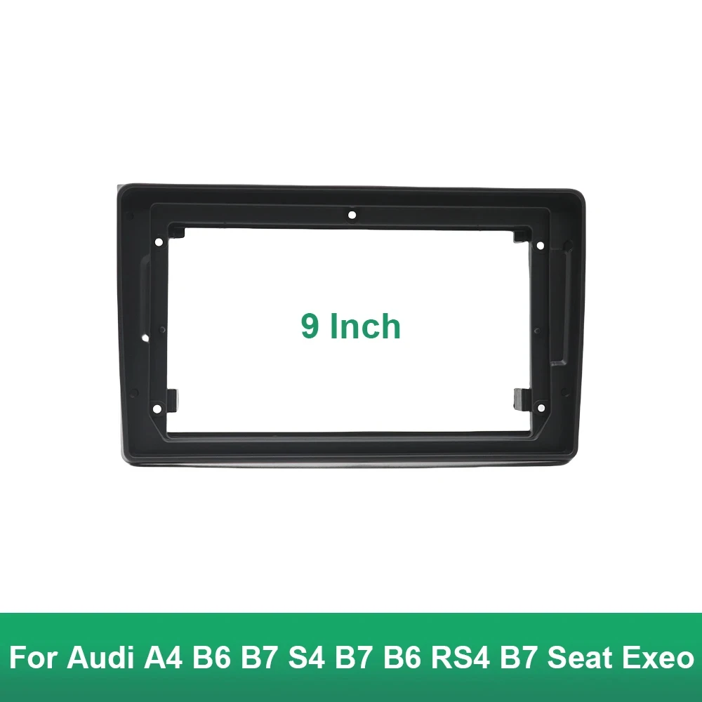 9 Inch Car Fascia Frame Adapter Canbus Box Decoder Android Radio Dash Fitting Panel Kit For A4 B7 S4 RS4 B6 Seat Exeo