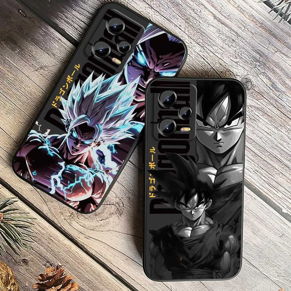 D-Dragon Ball Goku Cute Art For Xiaomi Redmi Note 13 12R 12 12S Turbo 11 11T 11S 10 10S Pro Plus 5G Black Cover Phone Case