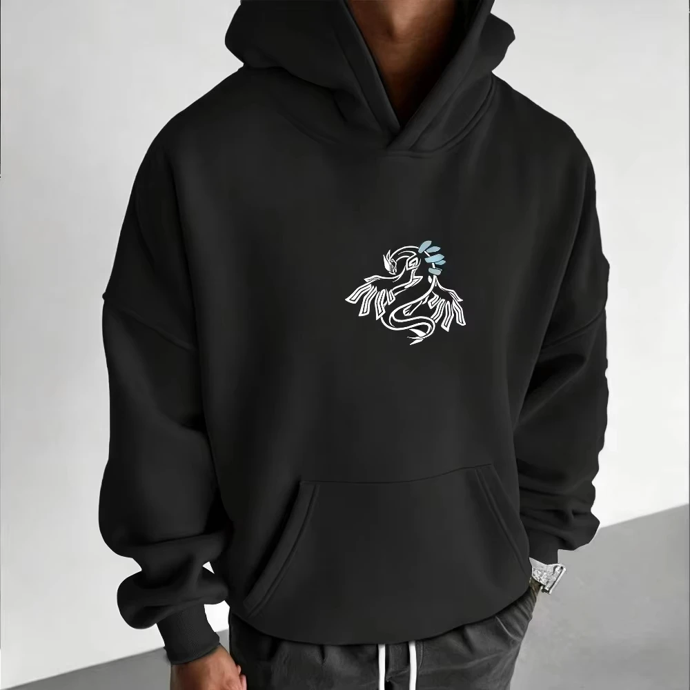 Pokemon lugia hoodie masculino outono inverno solto casual americano hip hop plus size camisola topo genuíno anime impressão pulôver y2k