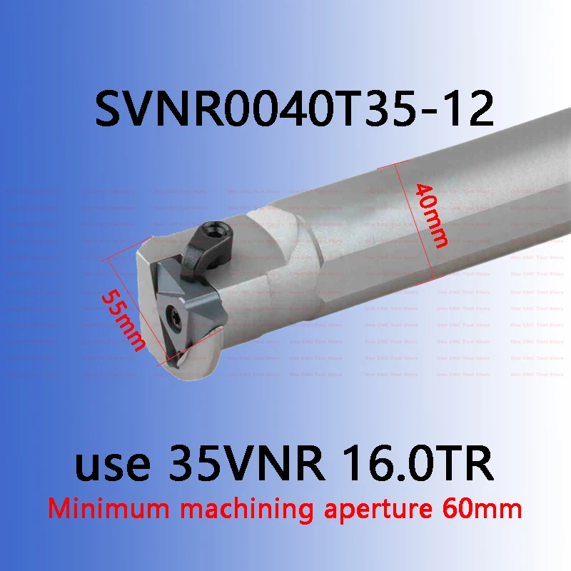 1pcs SVNR0040T35-12-15 Vertical Threaded Turning Tool Holder SVNR 40mm CNC Vertical Tool Holder Use Carbide Inserts 35VNR