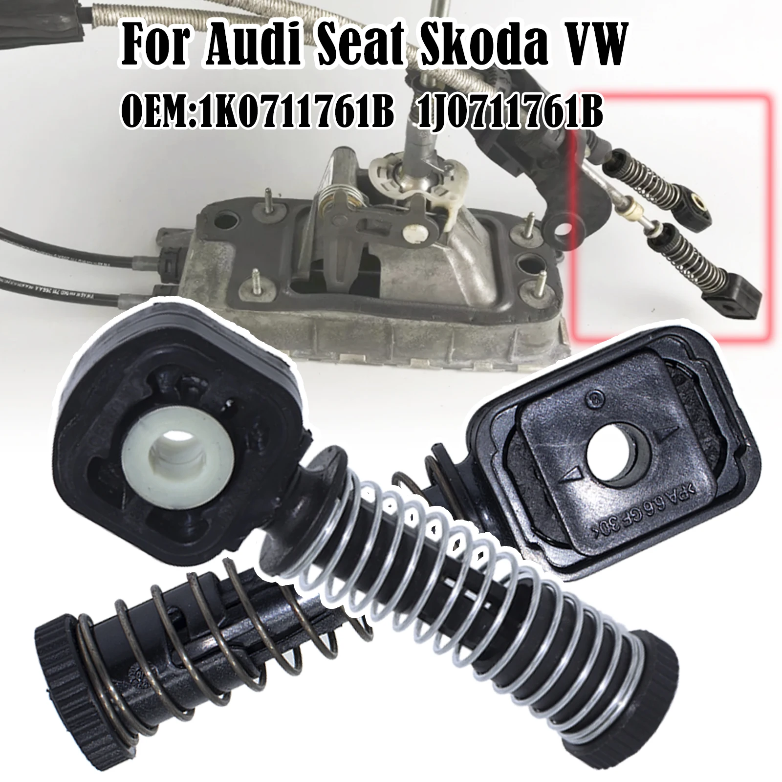 

For Audi Seat Skoda VW Gear shift linkage Manual Gearbox Shaft Selector Change Lever Shifter Cable Linkage Rod End 1J0711761B