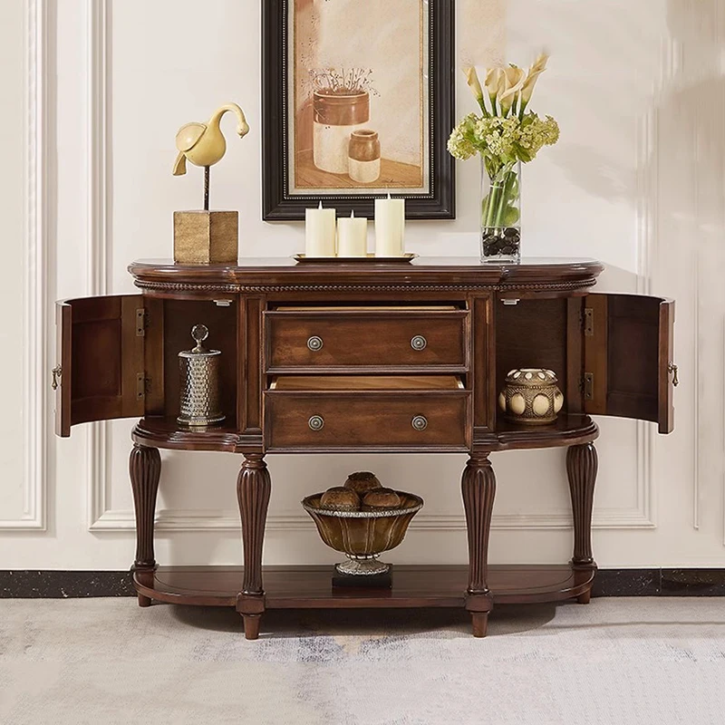 

Luxury Beauty Vintage Classic Console Console Table Table Entrance Hall Design Storage Trendy Woonkamer Tafel Furniture