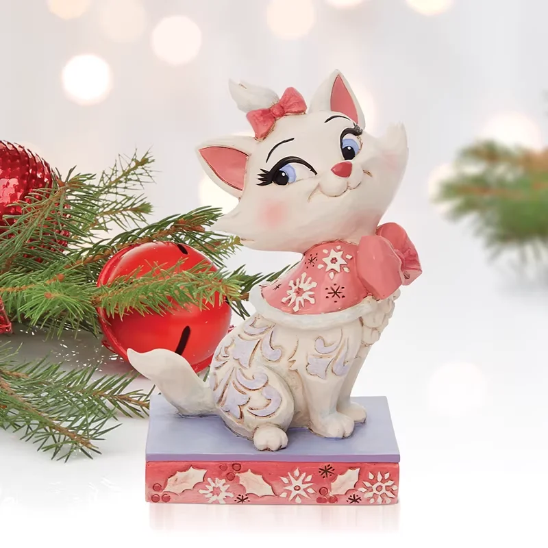 

100% Disney Marie Figure The Aristocats Merchandise Resin Desktop Decoration Ornament Anime Collectible Toy 11cm In Stock