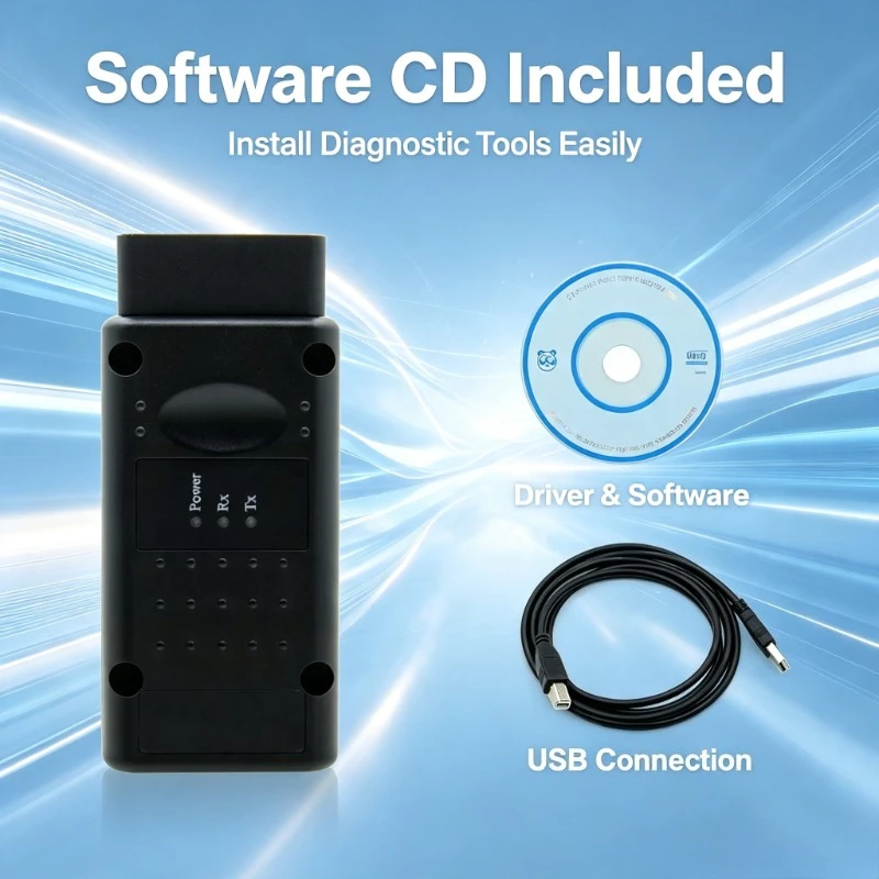 OBD2 Wireless Testing Module For Automobile Freight Vehicle Fault Query Instrument
