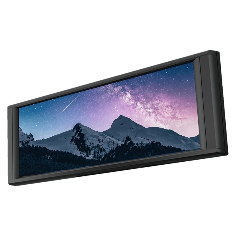 M51K-TROFEO VISION LCD 6.86-Inch Full-Color Display USB Smart Case Secondary Screen 1280X480 Resolution Magnetic Design Black