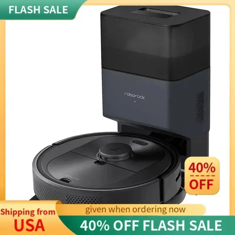 PMD4-roborock Q5 自動ゴミ収集機能付きロボット掃除機、最大7週間のハンズフリー清掃、最大吸引力2700Pa、最大稼働時間180分