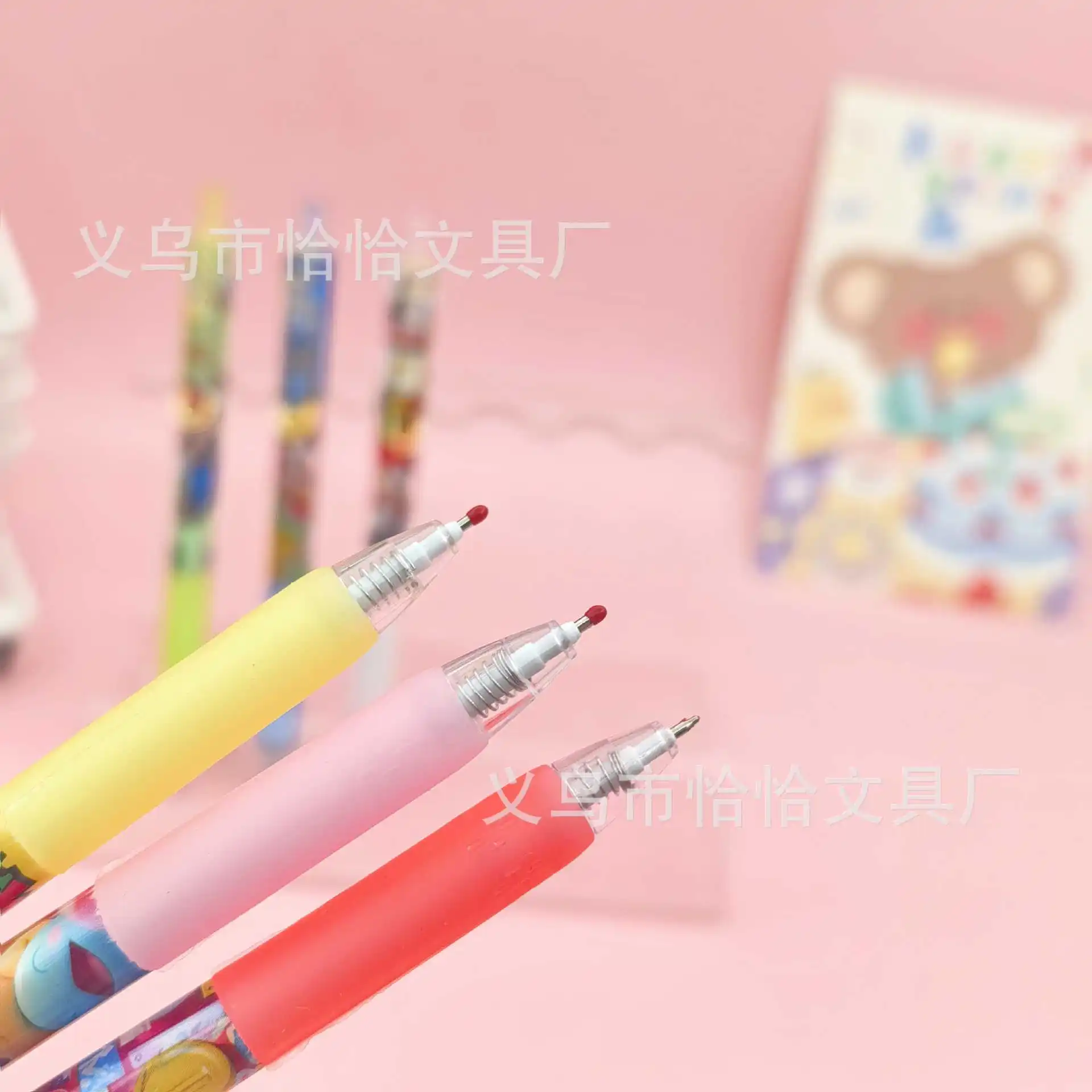 قلم رصاص ميكانيكي كارتوني سوبر ليو 0.5 مم للاستخدام اليومي للطلاب، قلم رصاص ميكانيكي مضغوط