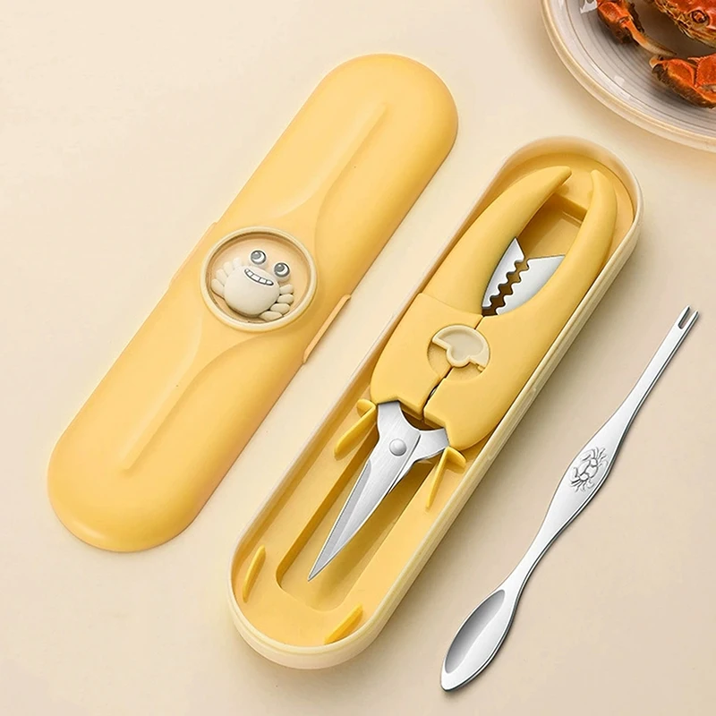 

4/6 шт. набор инструментов для морепродуктов, плоскогубцы для крабов, креветок, фруктов, вилка, набор ложек, орех, омара, крабовый крекер, инструменты, уличная посуда