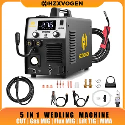 Hzxvogen 5 in 1 Schnitt/Gas Mig/Gasless Mig/Lift Tig/MMA Digital Screen HVM270 Schweiß gerät Unterstützung 1/5 kg Draht 14mm Schneiden