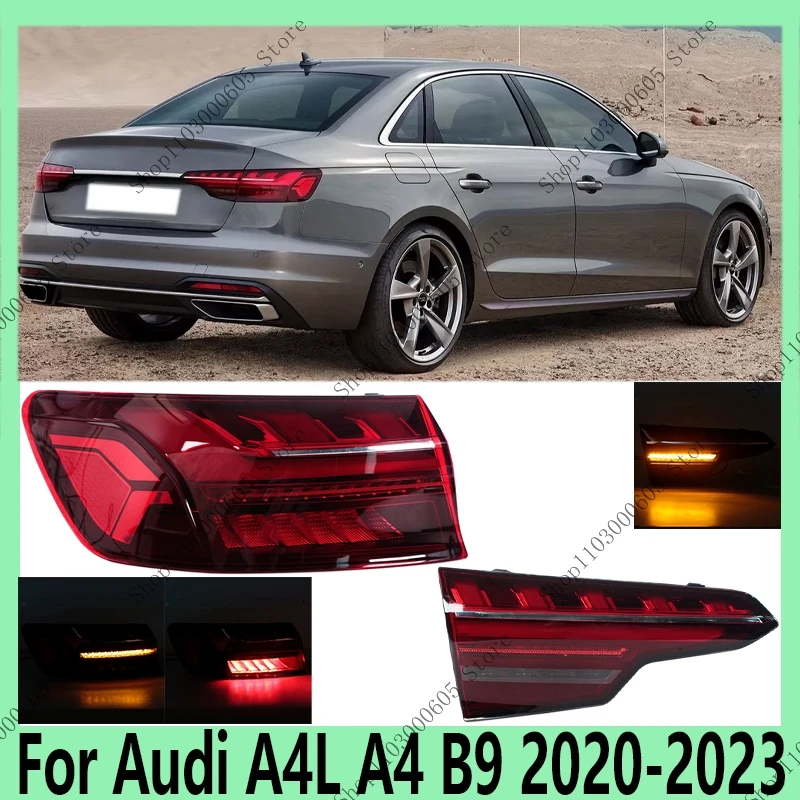 

Auto Accessories Tail Light Assembly Turn Light Brake Warning Light Rear Bumper Light For Audi A4L A4 B9 2020 2021 2022 2023