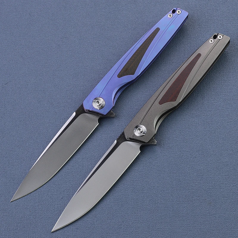 RIKE803 Navaja táctica plegable M390 acero militar EDC bolsillo - imagen 2
