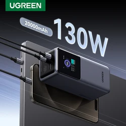 UGREEN Nexode 130W 20000mAh Power Bank Przenośny zewnętrzny akumulator PD PowerBank do laptopa Notebook Szybkie ładowanie