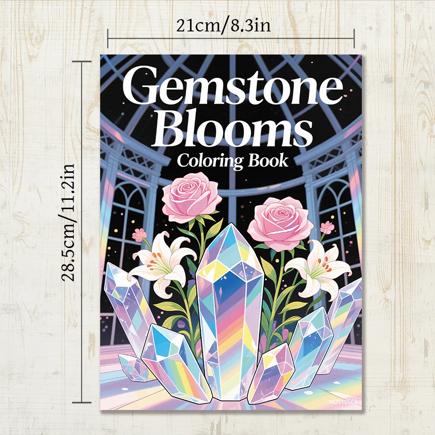 Adult Coloring Book - 8.3x 11.2 Inch 22 Page Coloring Book - Helps Reduce Stress and Ease Emotions