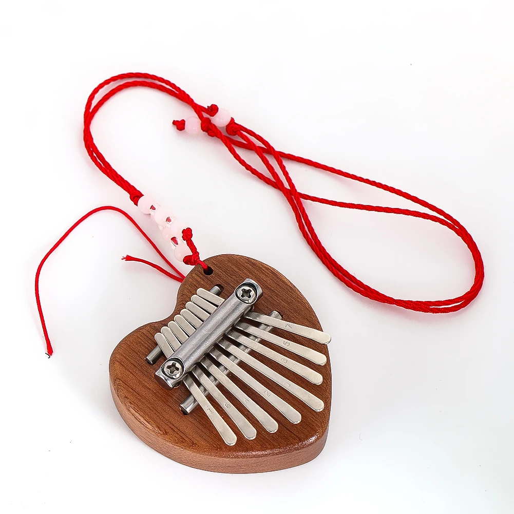 Shaped Wooden Kalimba Handmade with Metal Keys for Keyboard Instruments Melodic Music Creation Ideal for Music Lovers DIY Crafts