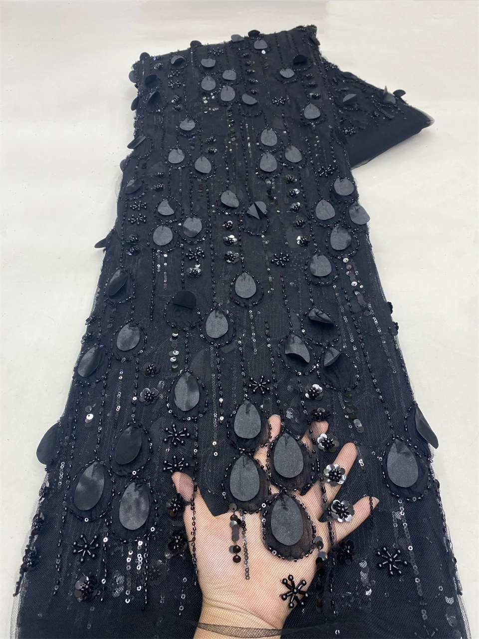 

African Lace Fabric Nigerian Beads Lace Fabric Sequin 2025 High Quality French Nigeria Lace Dresses for Women Wedding VXZ6327