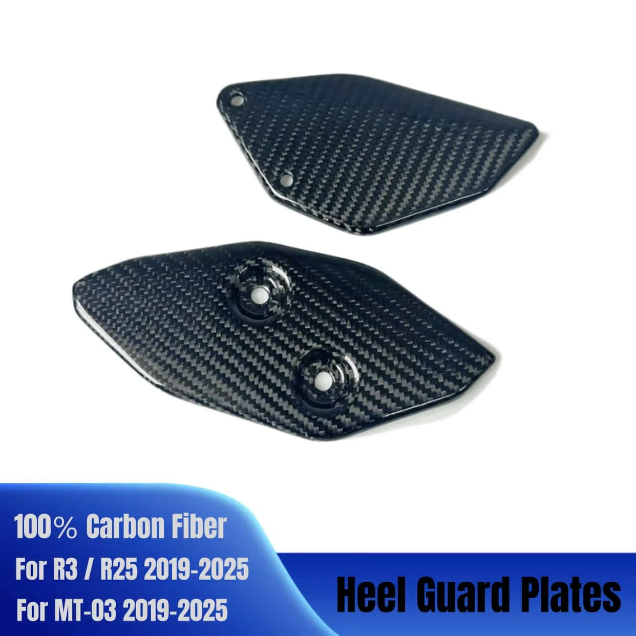 

Для YAMAHA R3/R25/MT-03 100% углеродное волокно R3 новые аксессуары для мотоциклов, пяточные пластины, защитные подножки