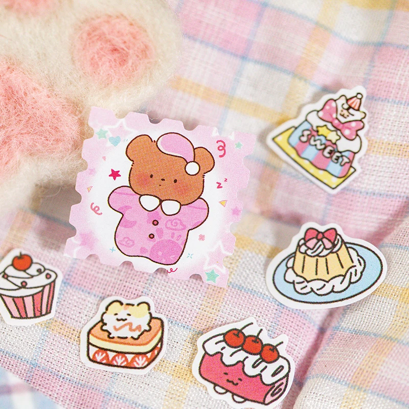 20 sheets/Piece Cartoon Decorative Sticker Book for Scrapbooking DIY Journal Sticker Cute Stationery Kids Gift