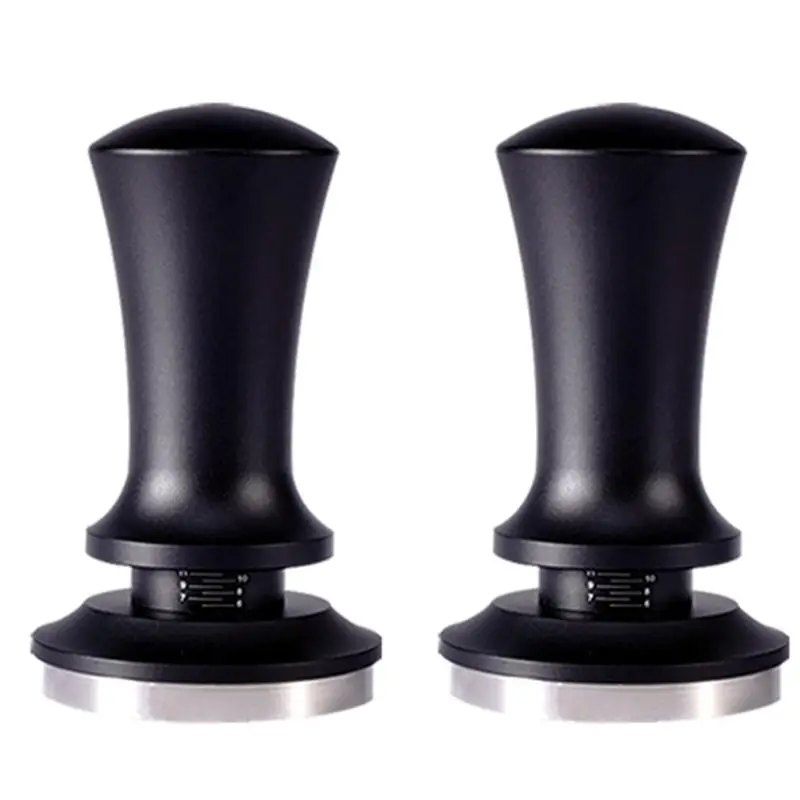 ABKW-Constant Force Tamping Hammer Impact Tamping Hammer Impact Coffee Powder Tamper Threaded Flat Bottom Spring With Scale