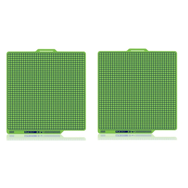 2PCS for Lab PLA Plate Build Plate Cool Plate P1P X1C A1 P1S Cold Plate Dual Sided Adhesion Bamboo Heat Bed [No.3 Elnic]