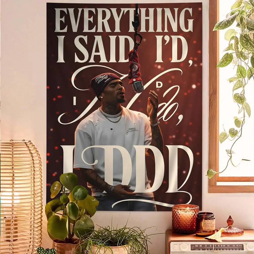 Chris Brown Different Styles Classic Movie DIY Wall Tapestry for Living Room Home Dorm Decor Wall Art Decor