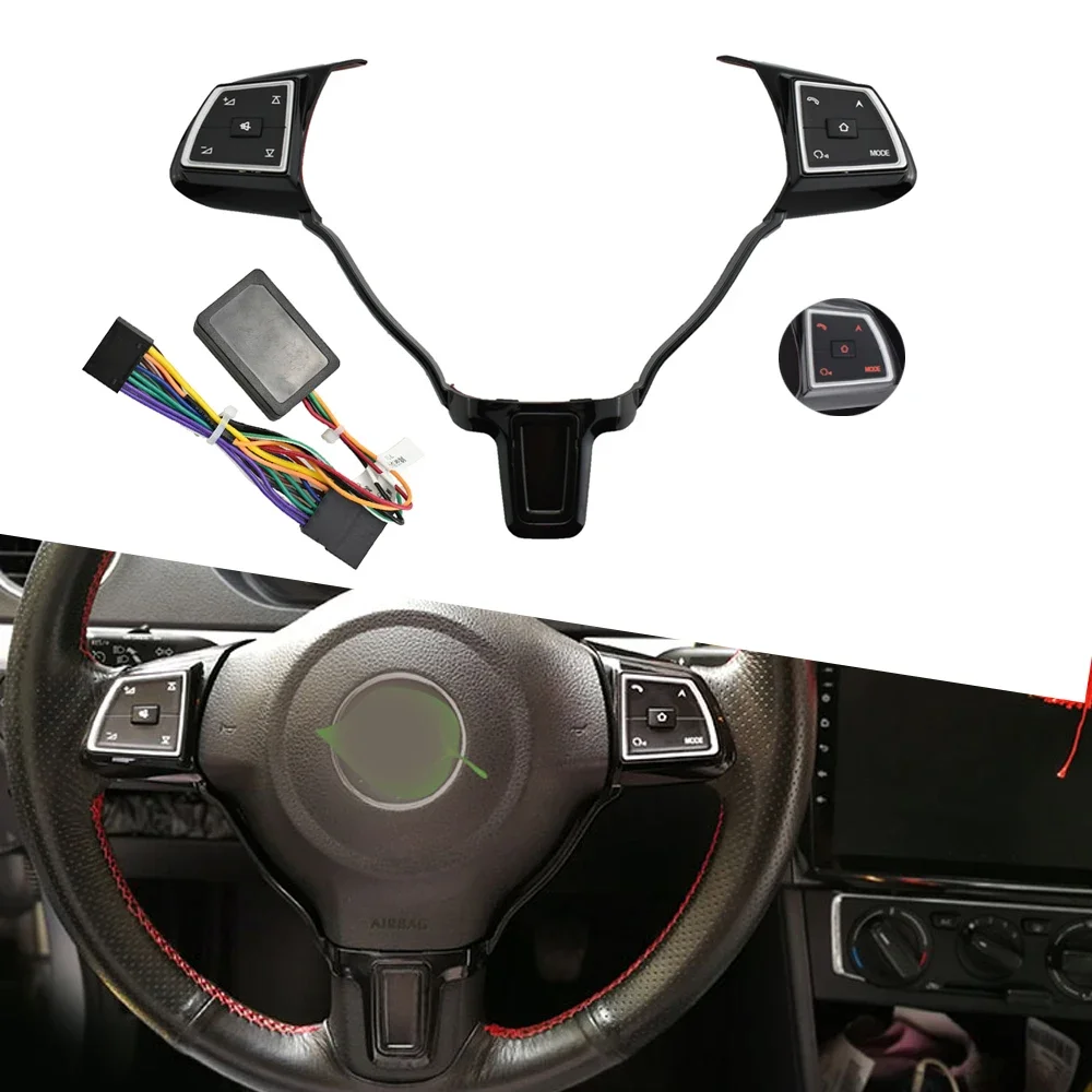 Steering wheel button switch volume button audio switch phone button for VW Jetta golf polo passat hubs car accessories