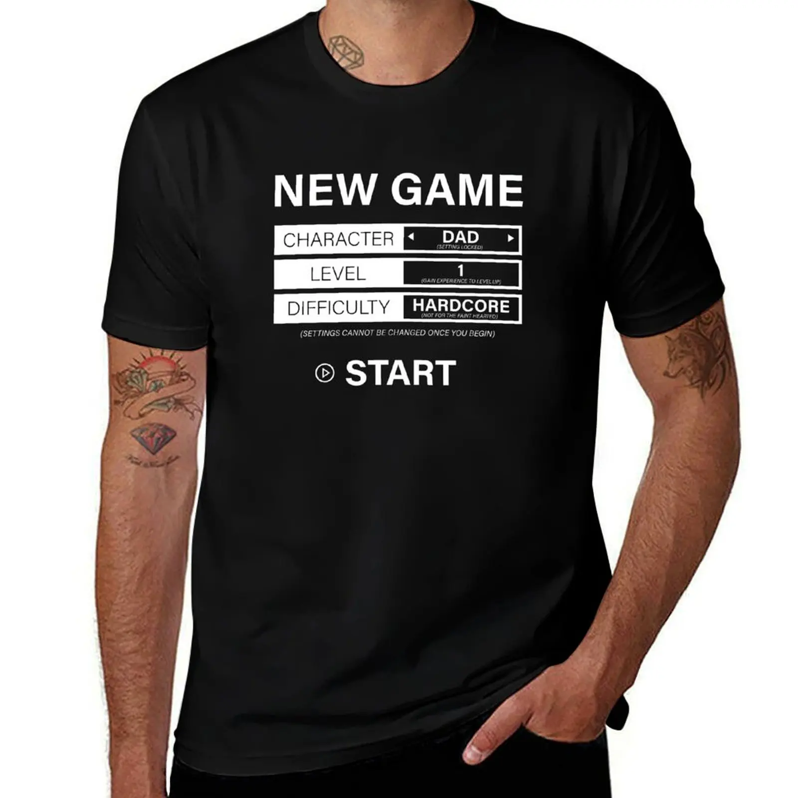 New Dad - New Game Intro Screen T-Shirt Holiday All Match T-Shirt