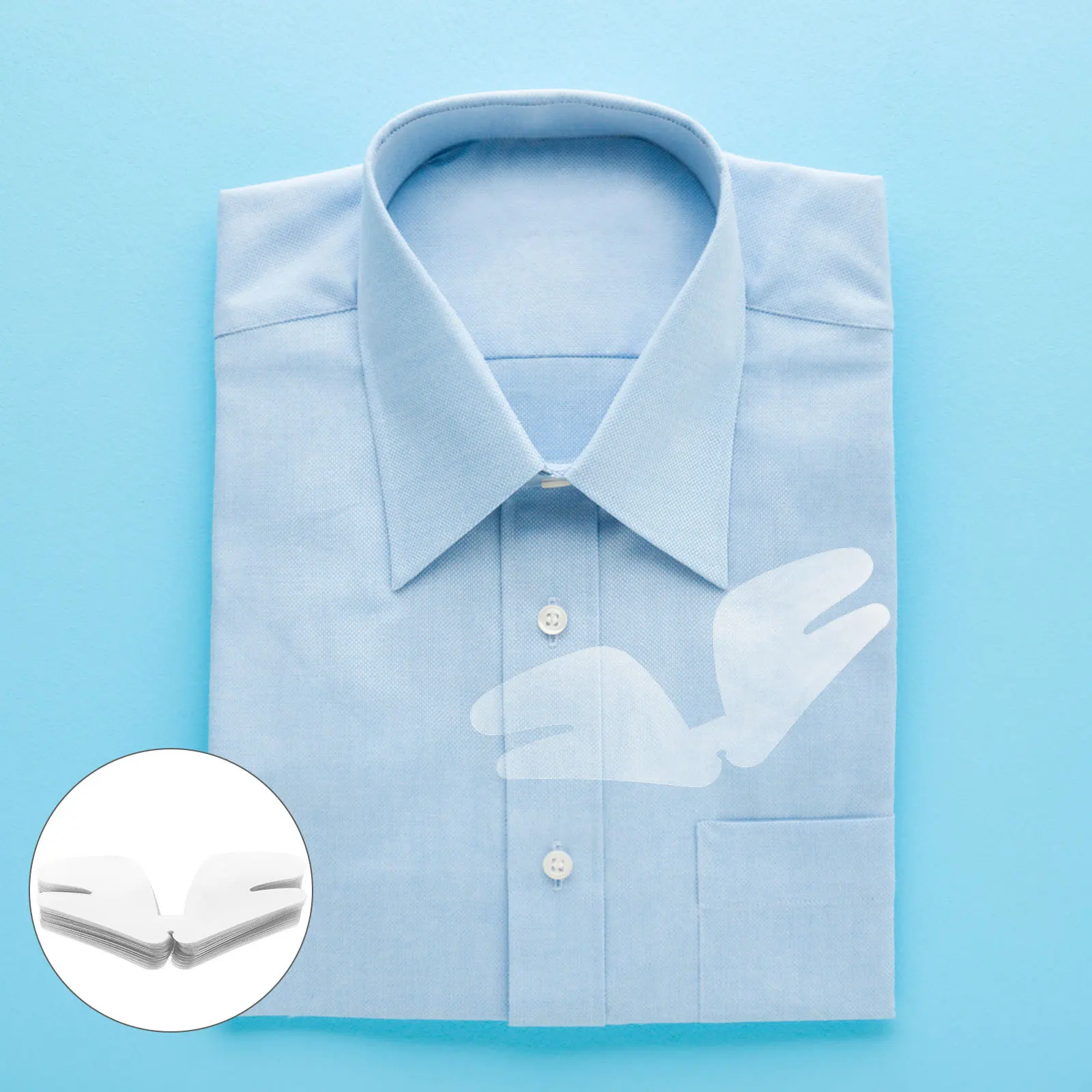 100pcs Butterfly Collar Shirt Collar Supports For Men Long-Lasting Durable Dress Shirt Inserts Shaper