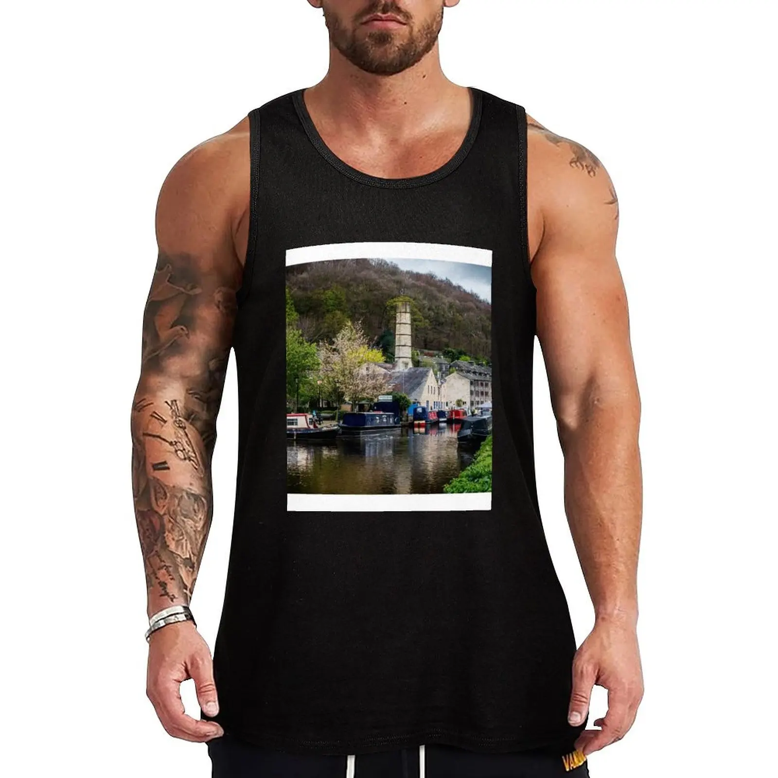 

Hebden Bridge Tank Top Man summer clothes t shirt Men's clothing