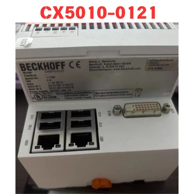 

Used CX5010-0121 PLC modular Functional test OK