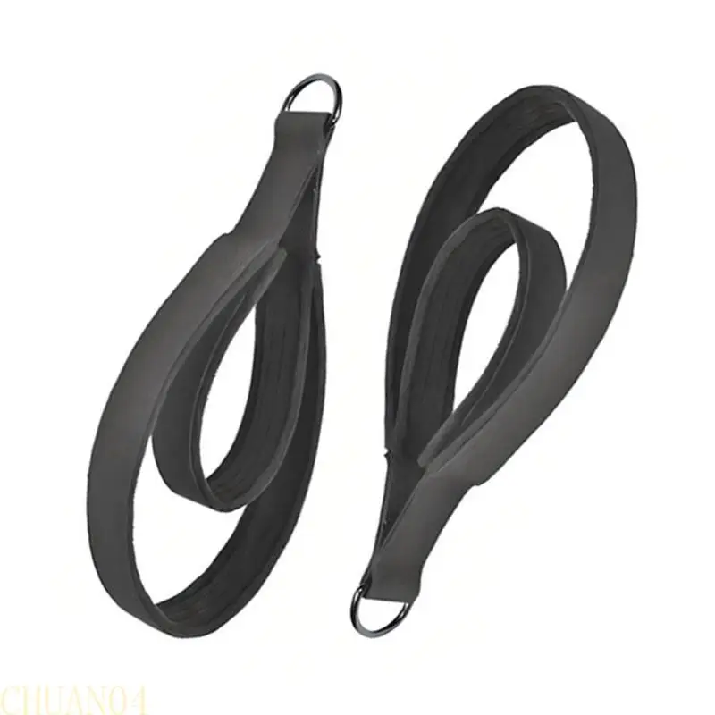 

A1A2 Double Rings Strap, 1Pair Pilates Yoga Double Rings Belt Fitness Equipment Strap for Gym Double Rings Yoga Pilates Strap