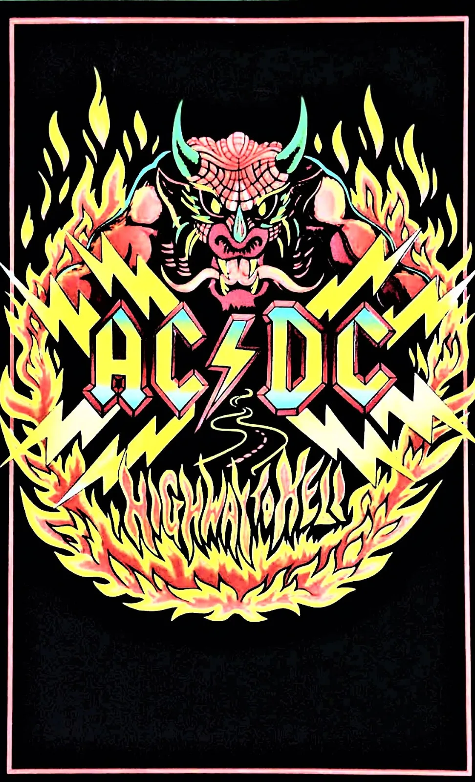 A-CDC HIGHWAY TO HELL GROUP Poster Wall Art Rome Decoratie