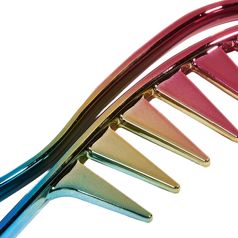 Hair Salon Large Tooth Wide Comb Smoothing Comb Household Oil Head Men's Women Hollow Comb Styling Comb Barber Accessories Tools