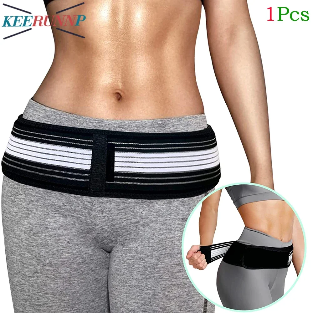 

SI Joint Belt for Women & Men - Adjustable Sacroiliac Brace for Sciatica, Lower Back Pain Relief & Hip Support (1PC)