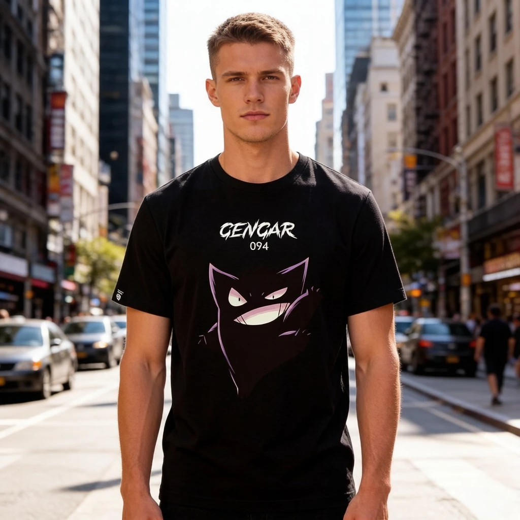 

Pokemon Animation Derivatives Printed Short Sleeve T-Shirt Men's and Women's 2026 Summer New Fashion Casual Cotton Popular