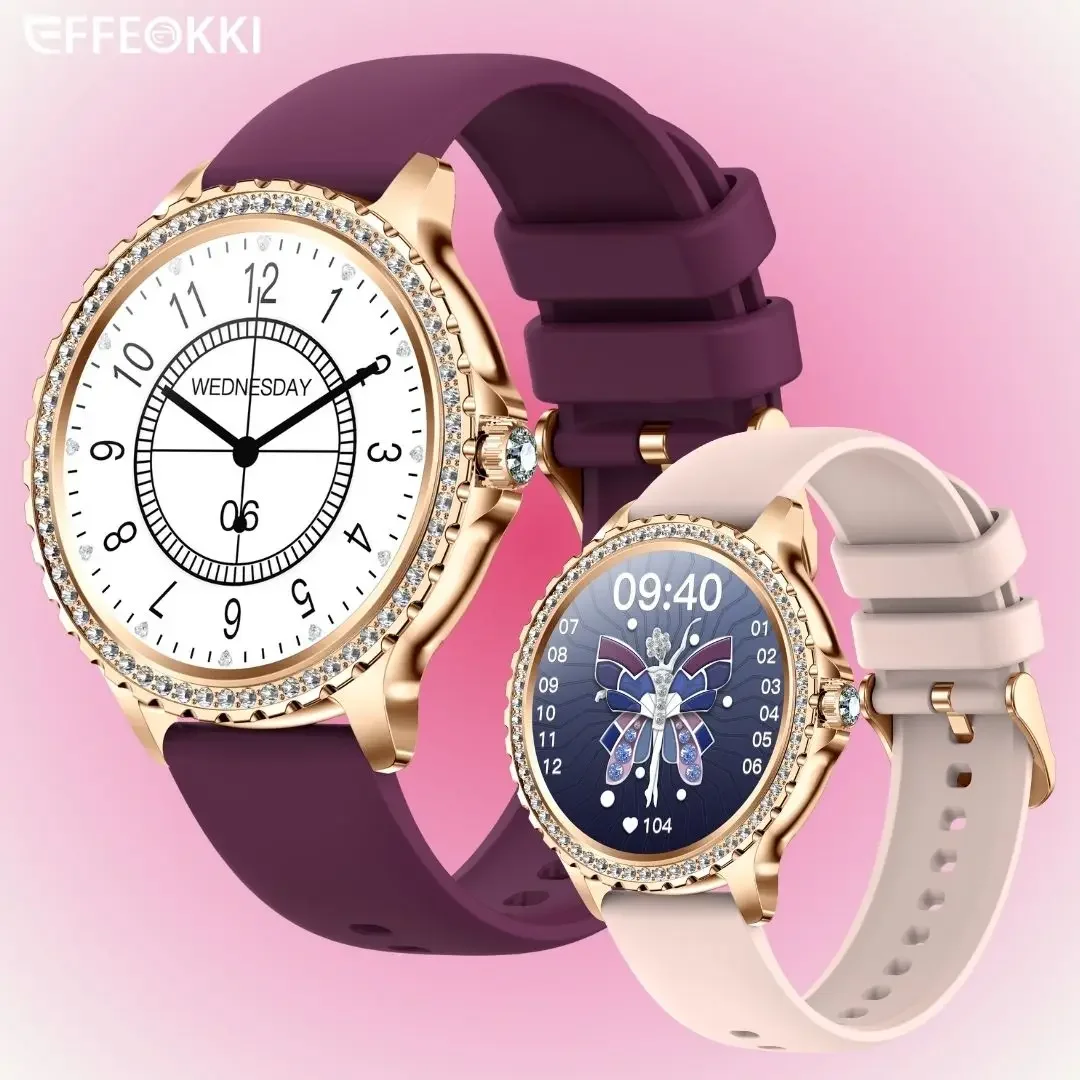 Wrist Blood Pressure Monitor Girl Women's Wrist Watch 2024 Waterproof 's High-End Smartwatch Wachts For Womens Connected