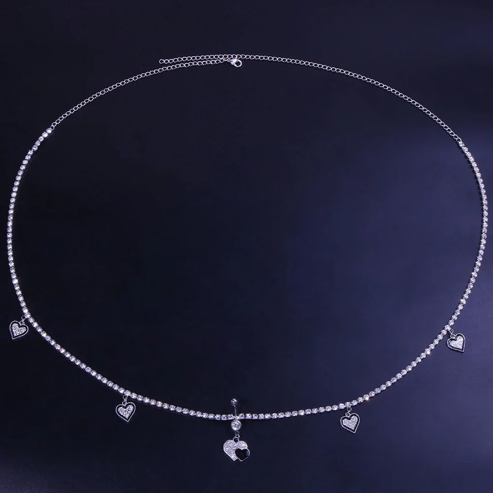 Fashion Navel Piercing Waist Chain Woman y2k Heart Butterfly Bead Belt Belly Chains Jewelry for Women Free Shipping 2023