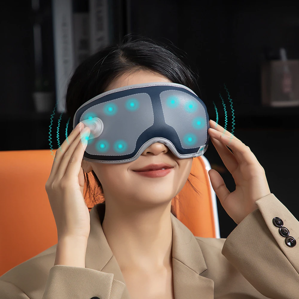 3D Massage Electric Eye Massager Constant Temperature Hot Compress Smart Timing Sleep Shading Relieve Eye Fatigue Eye Care Tool
