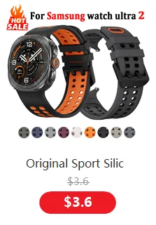  ﻿ Original Silikonarmband für Samsung Galaxy Watch Ultra 2 Armband 47mm Sport Ersatzarmband correa Galaxy Watch 2026 Ultra – Detail 6