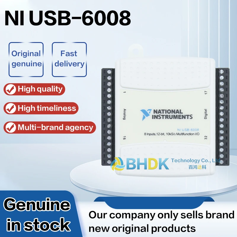 For NI USB-6008 Multifunction USB DAQ Device For Lab Test Data Collecting