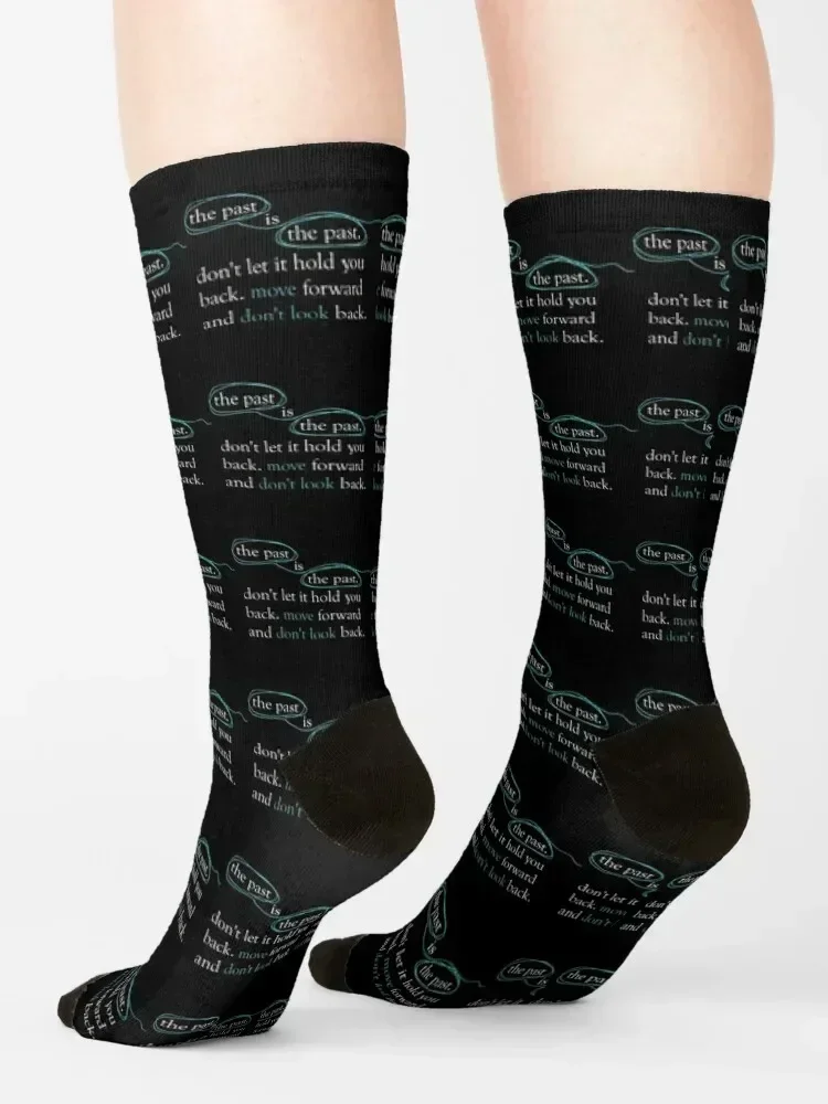 Tea past is the past don't look back Socks gifts heated sport hip hop Men's Socks Women's