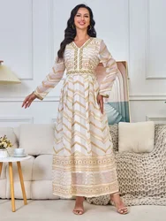 Abaya for Women Party Dresses Jalabiya Ramadan Sashes Morocco Abayas Islam Eid Muslim Vestidos Arab Long Robe Dubai Kaftan