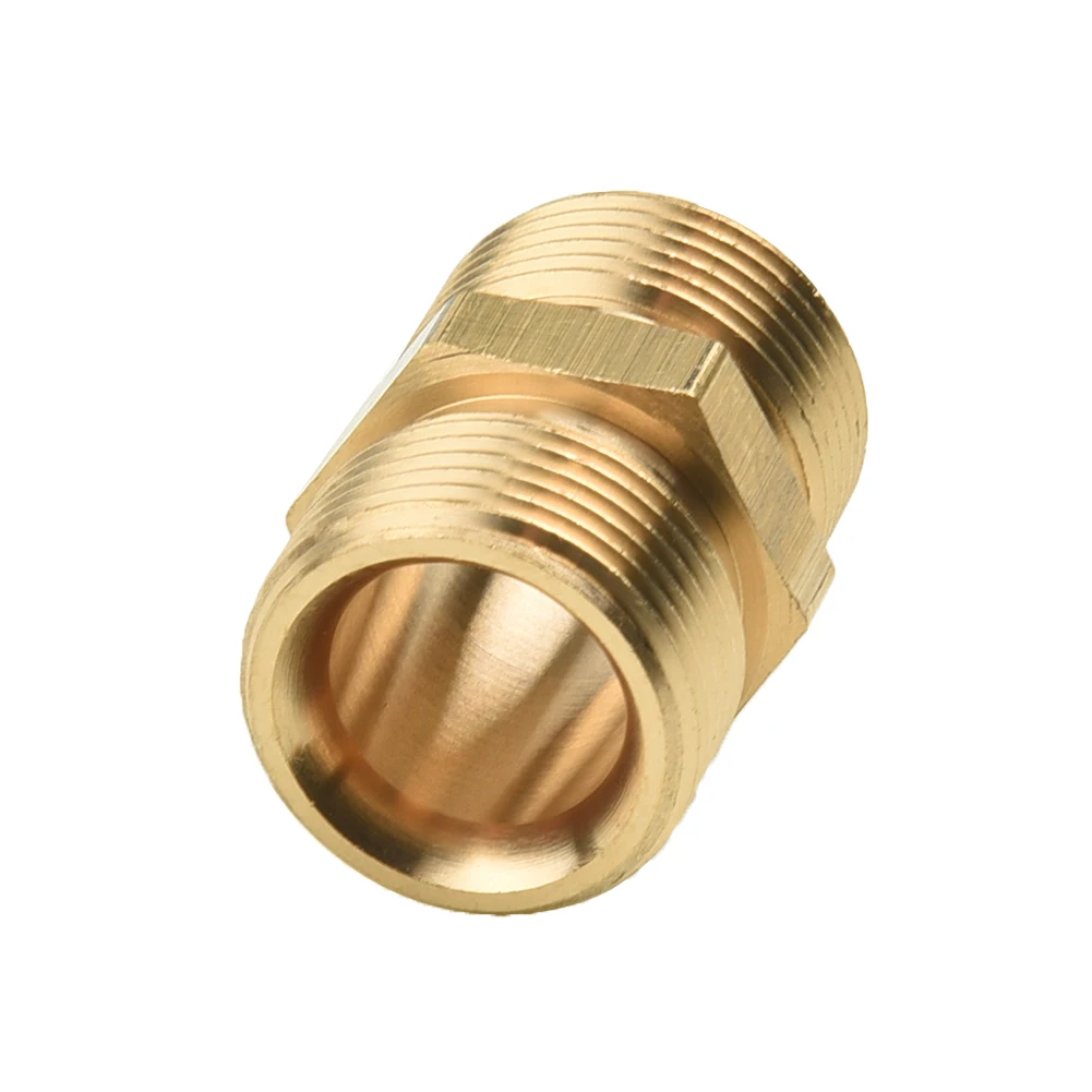 M22/14mm Male Adaptor Tool Tube Butt Joint Washing Machine Yard Extend For Karcher Adaptor Brass Washer Fittings