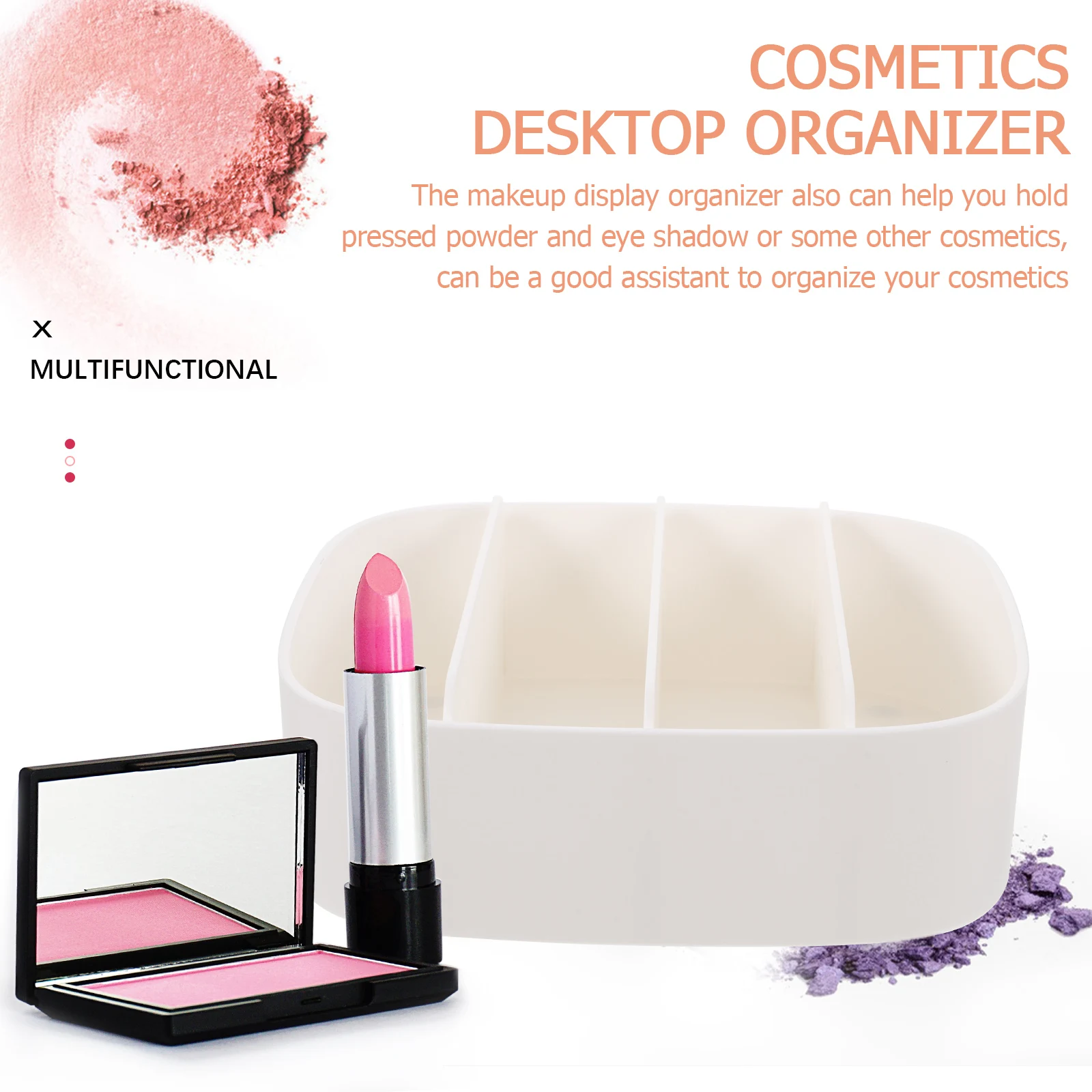 

Makeup Organizer Plastic Storage Drawers Eyeshadow Palette Vanity Desktop Holder Cosmetics Cosmetics Desktop Organizer Rack Box