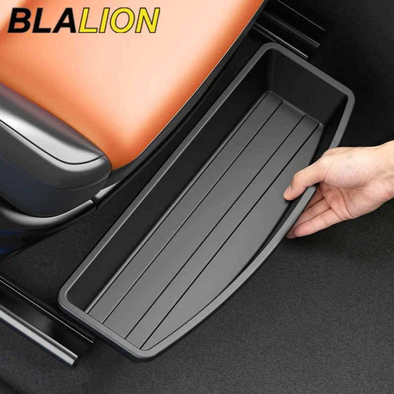Caixa de Armazenamento Universal para Assentos Dianteiros de Carro BLALION, Organizador Antiderrapante em ABS para Acessórios de Carro