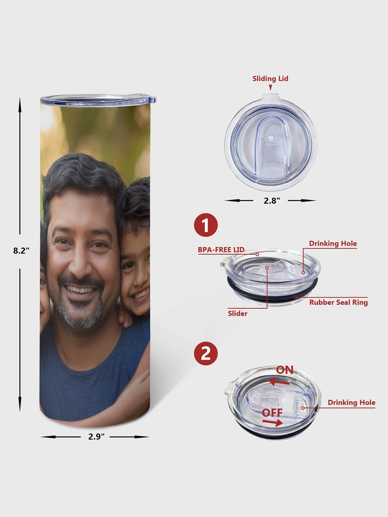 Benutzerdefinierter 20oz Skinn – Stainless Steel Straw Bewertung und Preis