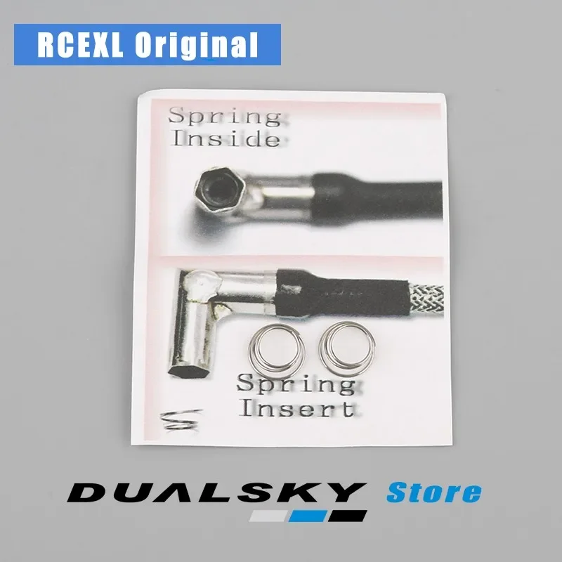 Rcexl 2ชิ้น/แพ็คใน1/4-32 ME8 / ME-8 /CM-6/CM6ฝาหัวเทียนภายในสปริงจุดระเบิดชิ้นส่วนเครื่องยนต์ RC