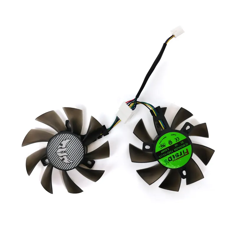 2PCS 75MM FD8015U12S RTX2060 GTX1660 GTX1650 GPU Fan for ASUS TUF Gaming GTX 1650 1660 Super RTX 2060 Graphics Card Cooling Fan