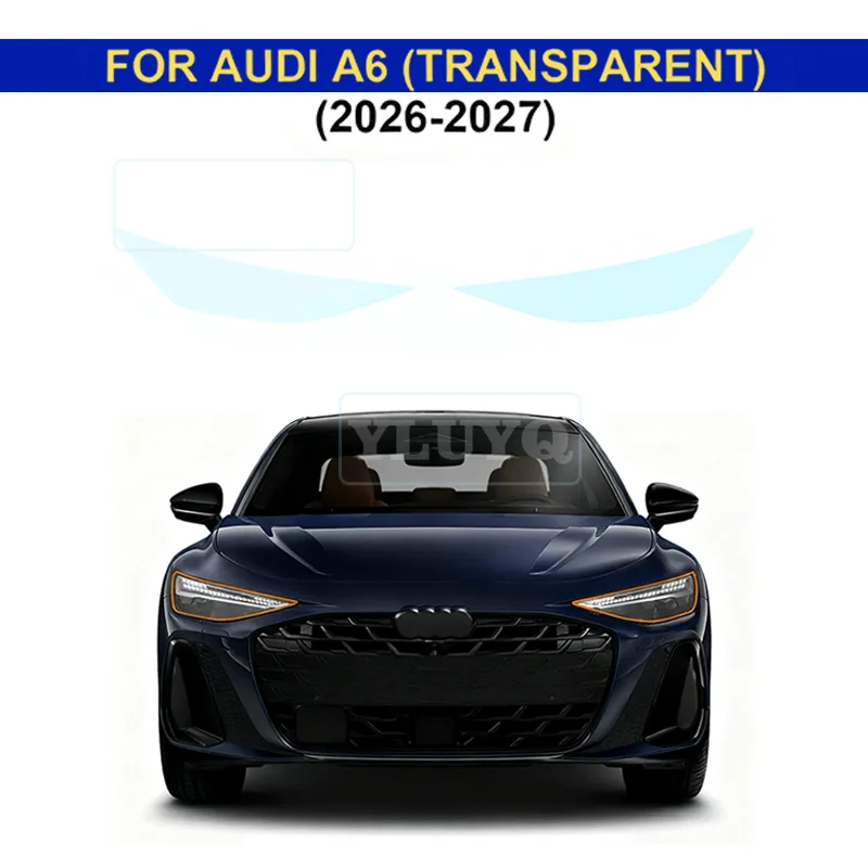 

For Audi A6 2026 2027 Car Headlight RearView B Pillars Film Sticker Anti-scratch Protective Sticker Clear Smoked PPF Accessories