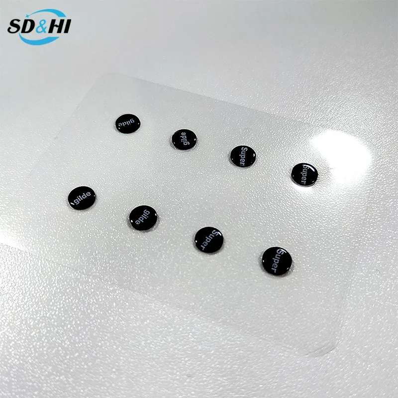 1Set Glass Mouse Skates DIY Universal Dots Mouse Feet Pads Sticker For Gaming Mouse Anti-Slip Pad Accessories